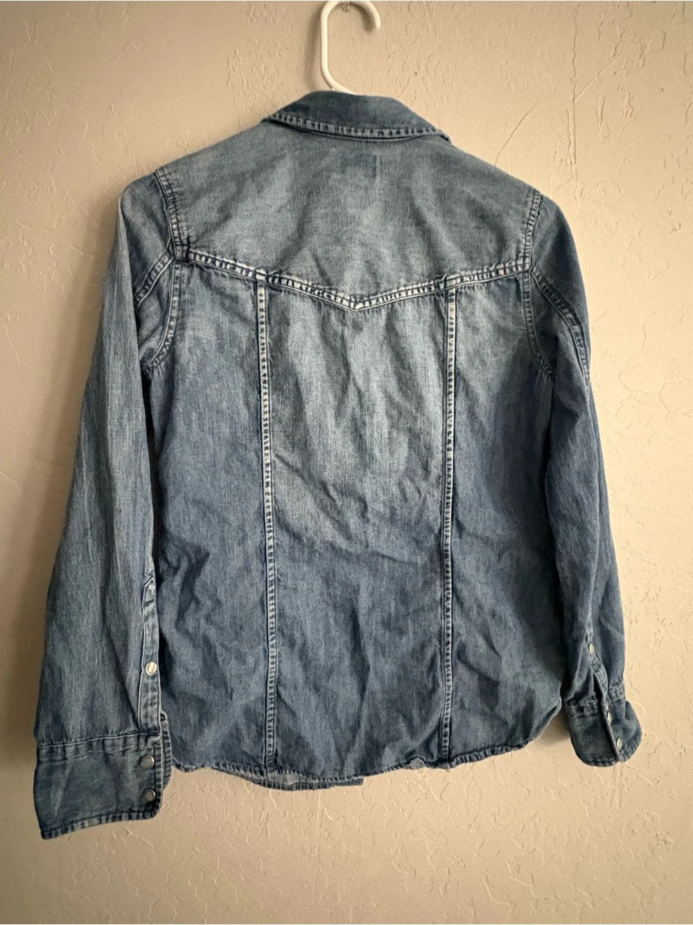 J. Crew Light Blue Denim Button-Up Shirt